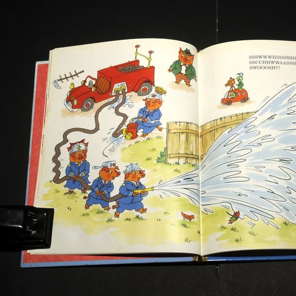 VTG Little Golden Storybook Richard Scarry 'Busiest Fire Fighters Ever!' 1993 - Picture 9 of 13